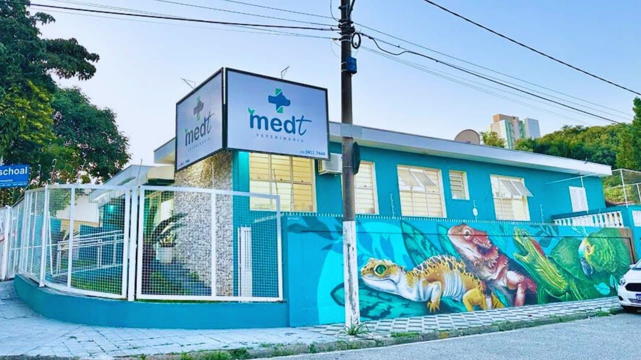 Fachada da Medt Veterinária em Sorocaba